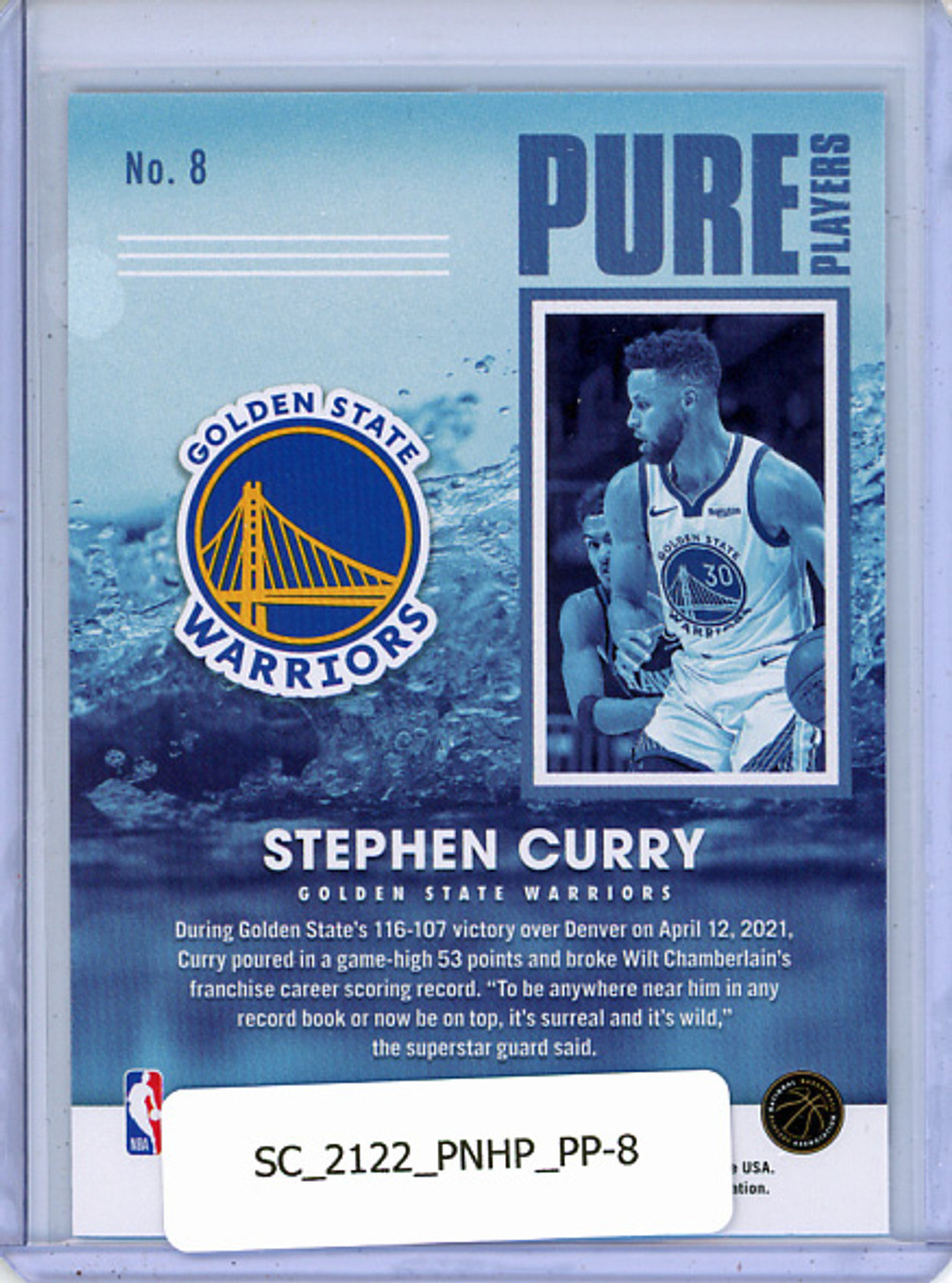 Stephen Curry 2021-22 Hoops, Pure Players #8