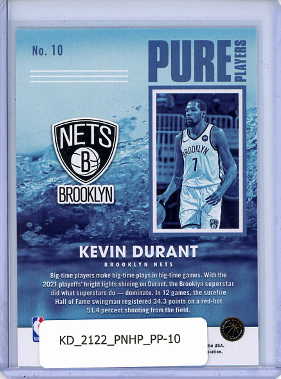 Kevin Durant 2021-22 Hoops, Pure Players #10