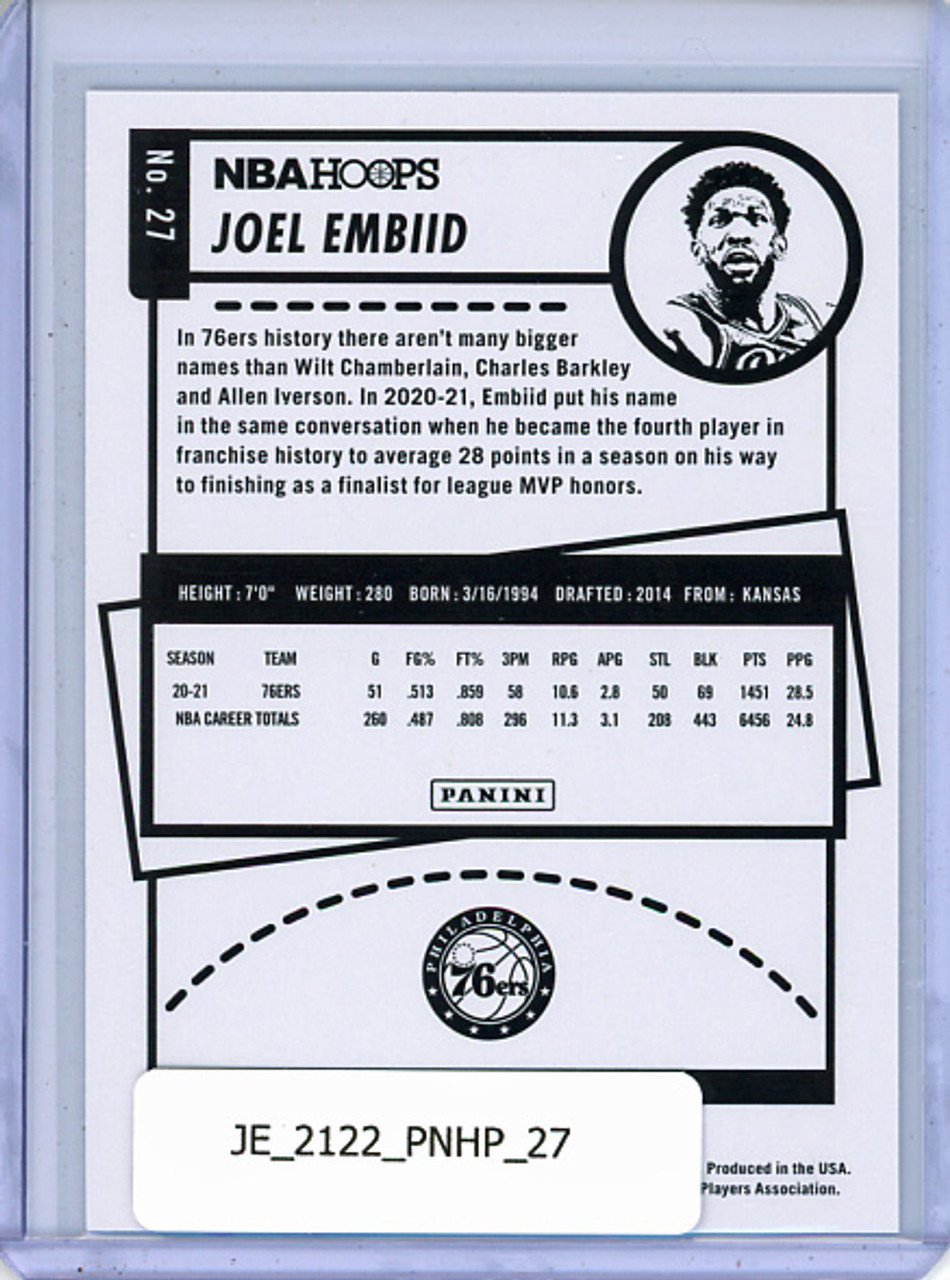 Joel Embiid 2021-22 Hoops #27