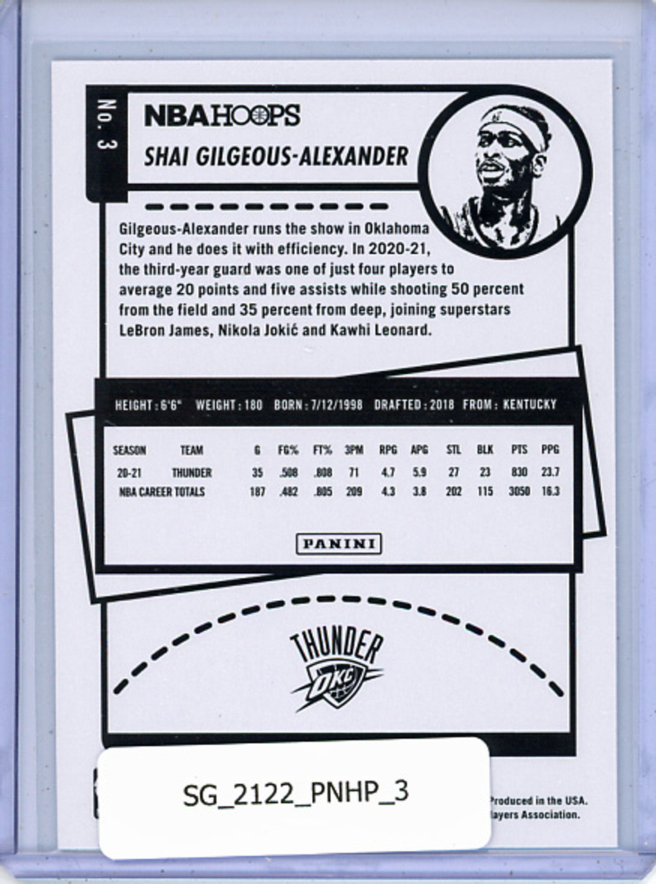 Shai Gilgeous-Alexander 2021-22 Hoops #3