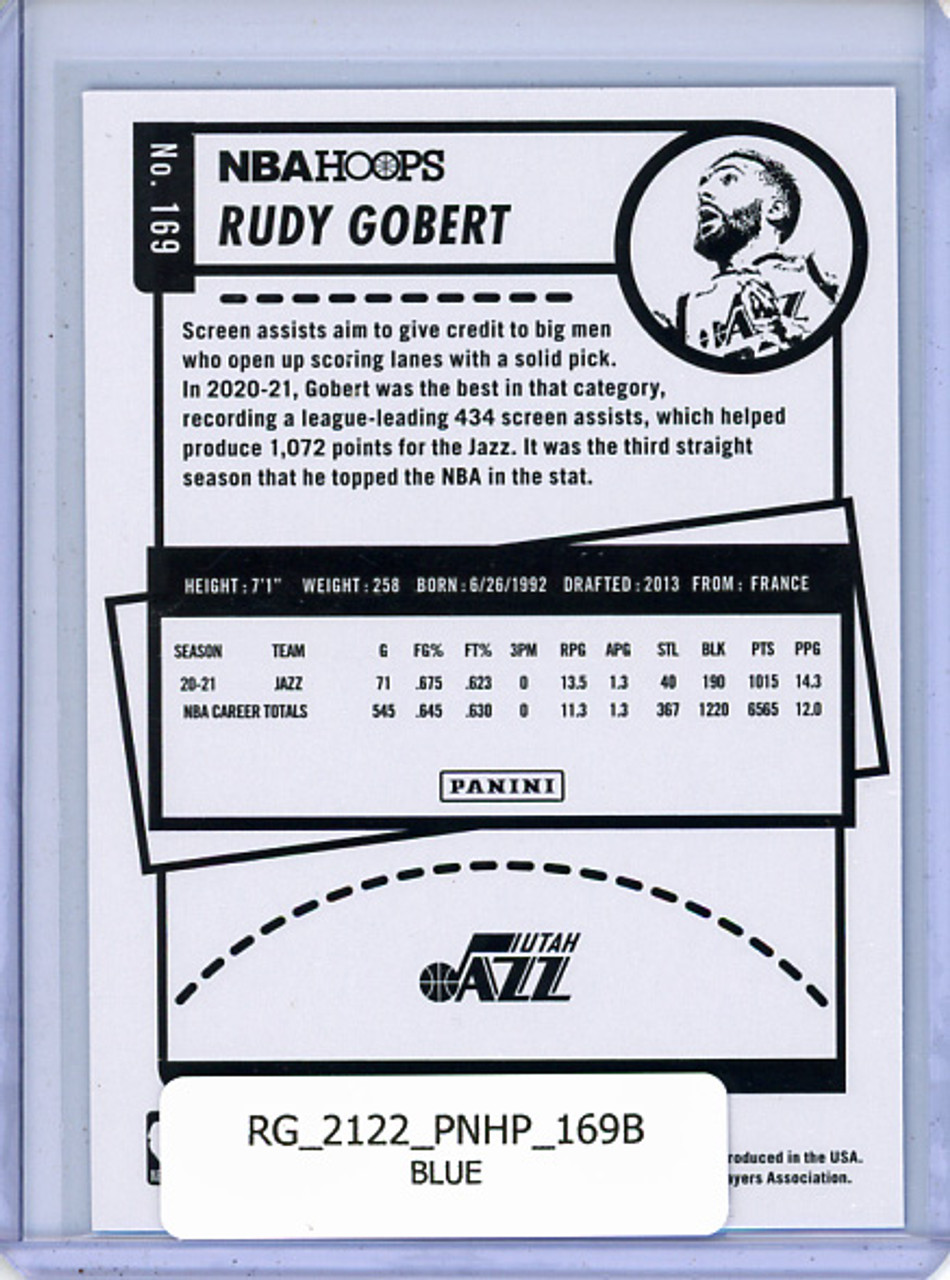 Rudy Gobert 2021-22 Hoops #169 Blue