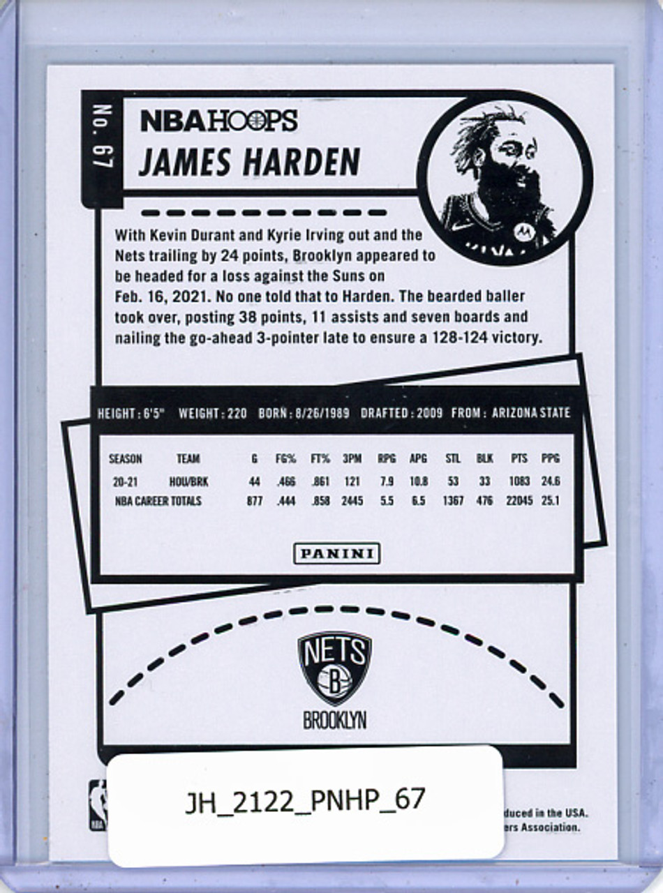 James Harden 2021-22 Hoops #67