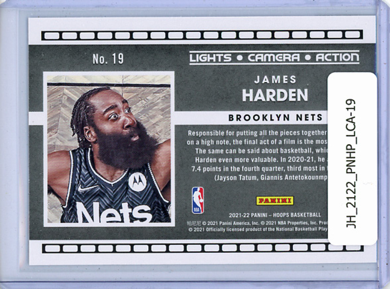 James Harden 2021-22 Hoops, Lights Camera Action #19