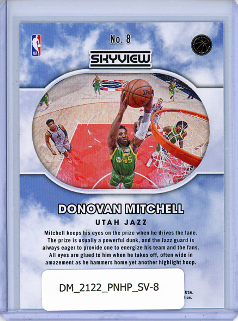 Donovan Mitchell 2021-22 Hoops, Skyview #8