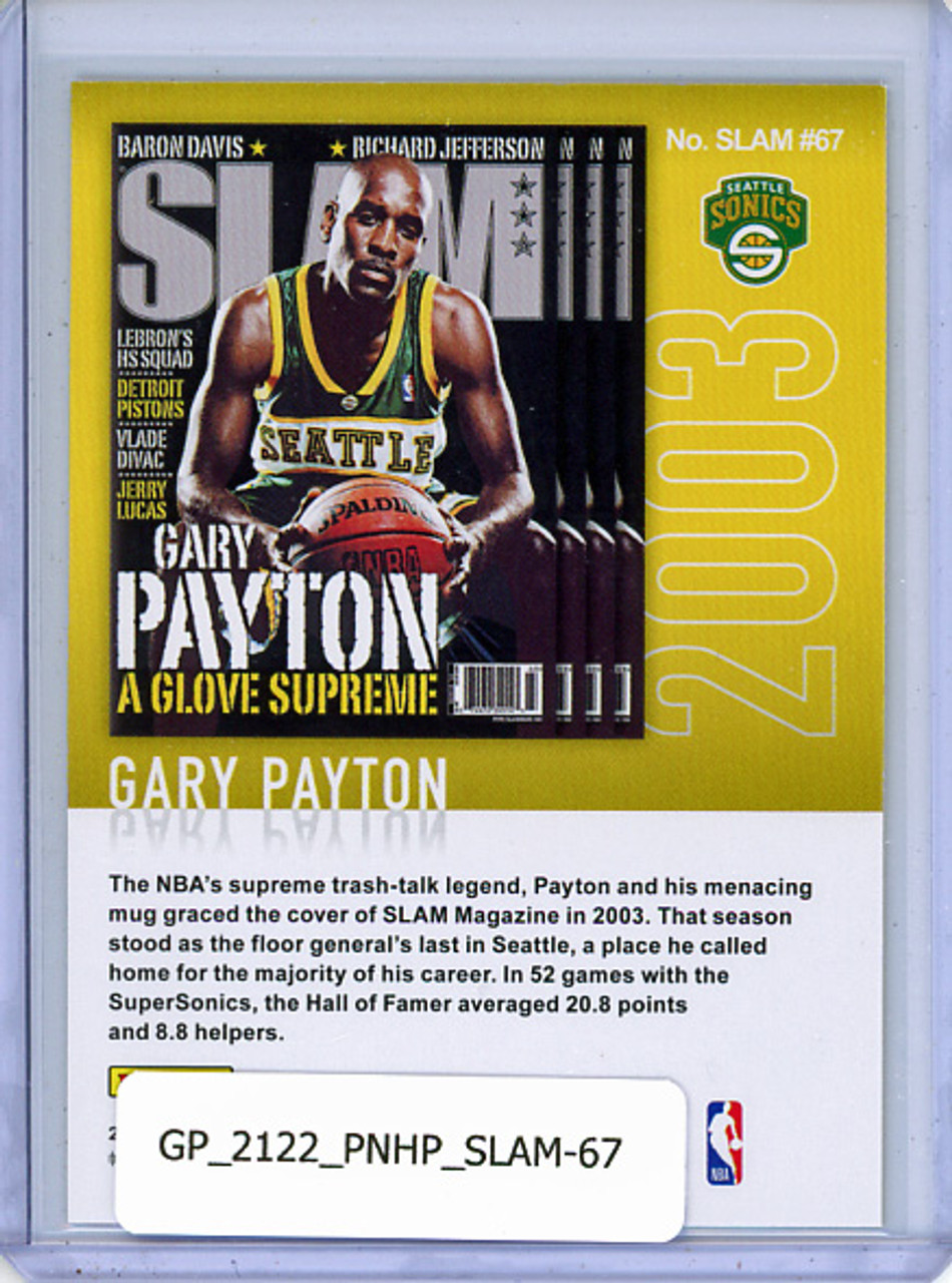 Gary Payton 2021-22 Hoops, SLAM #67