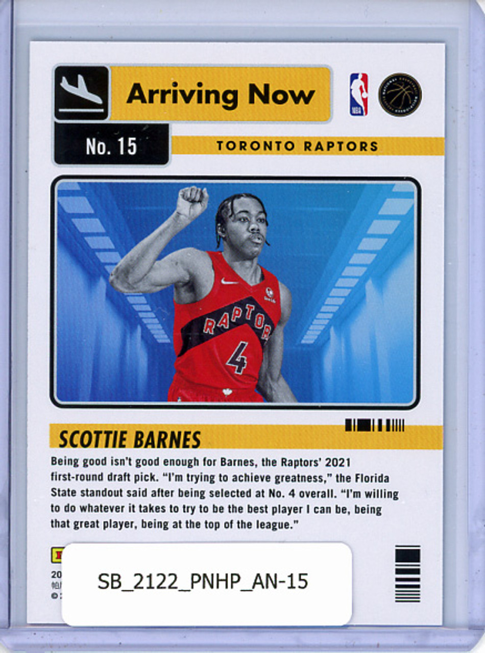 Scottie Barnes 2021-22 Hoops, Arriving Now #15