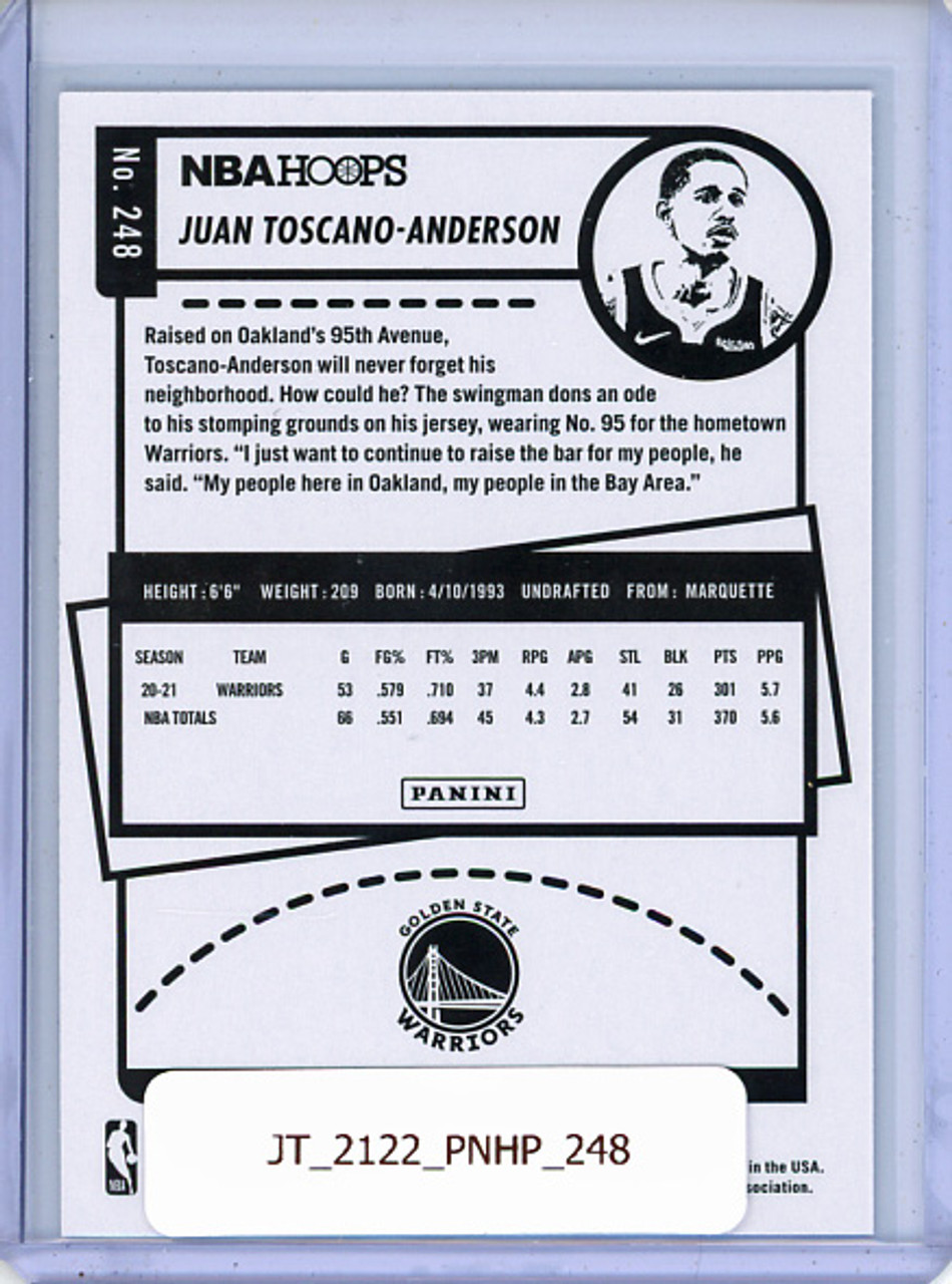 Juan Toscano-Anderson 2021-22 Hoops #248