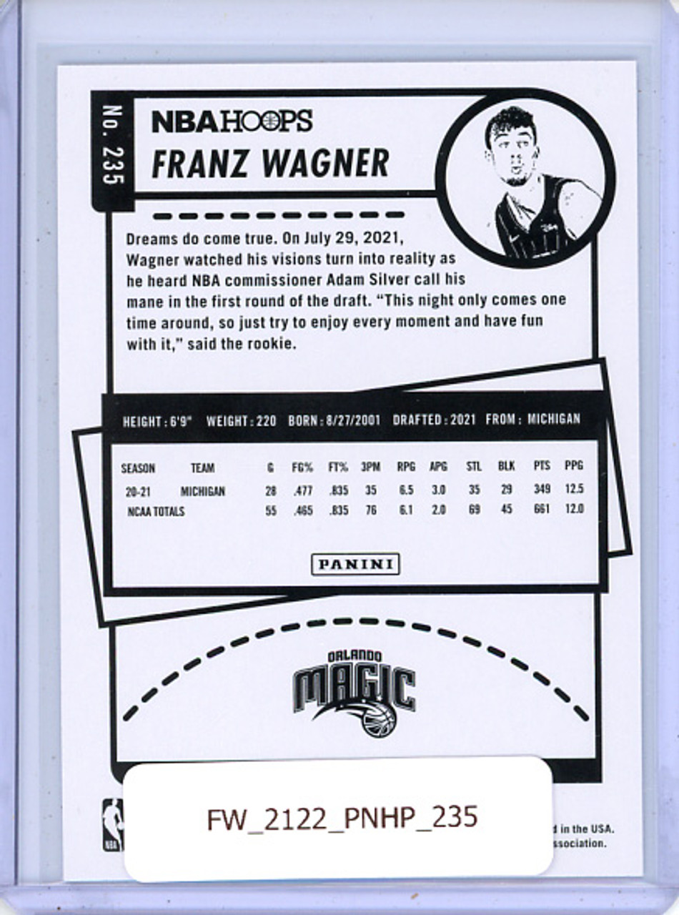 Franz Wagner 2021-22 Hoops #235