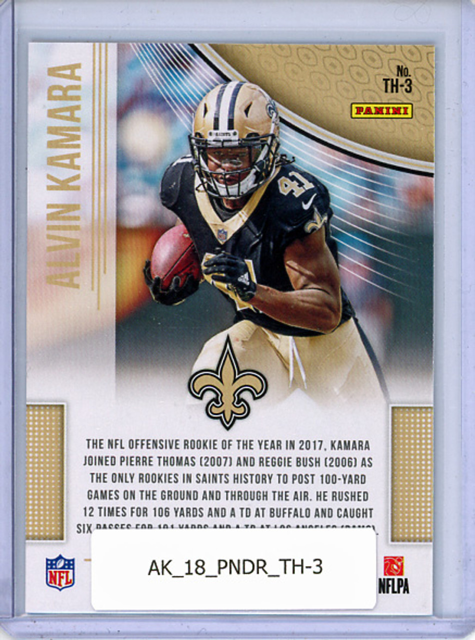 Alvin Kamara 2018 Donruss, Team Heroes #TH-3