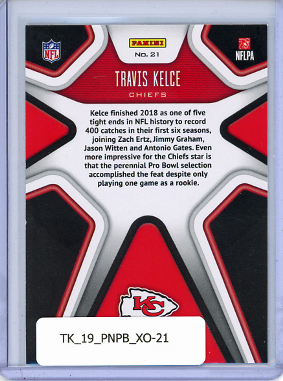 Travis Kelce 2019 Playbook, X's and O's #21