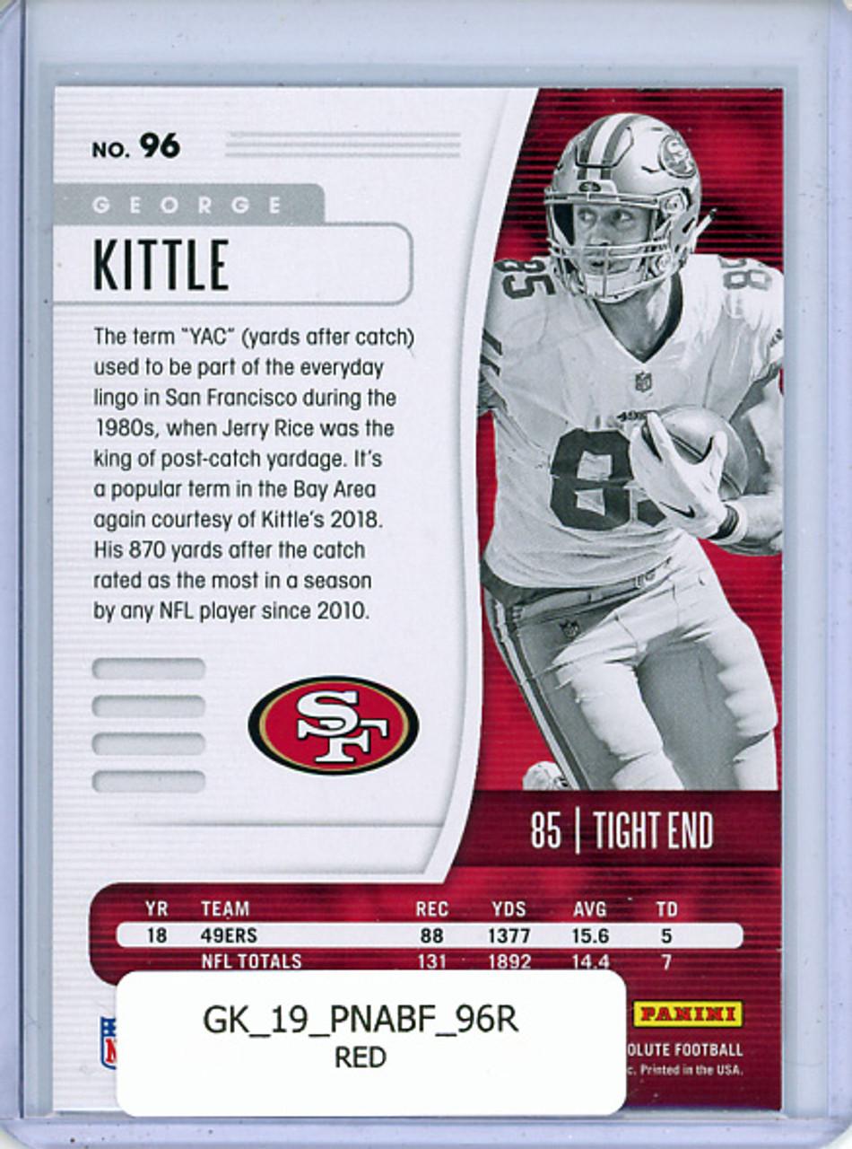 George Kittle 2019 Absolute #96 Red