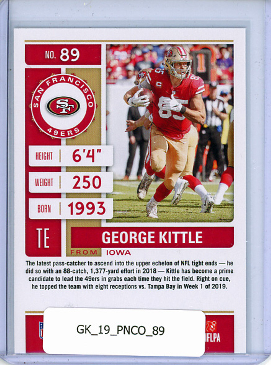 George Kittle 2019 Contenders #89