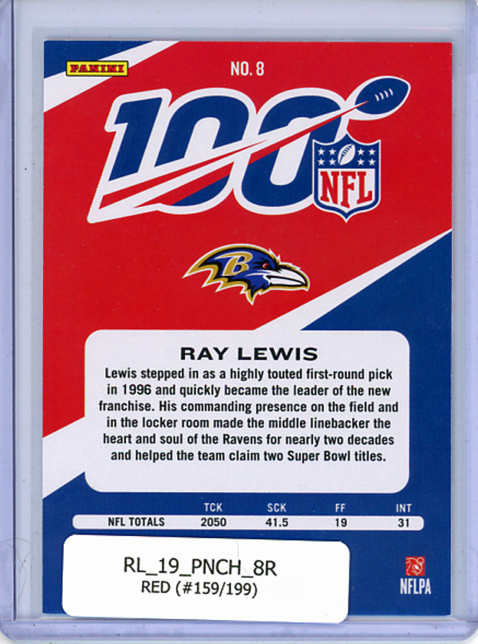 Ray Lewis 2019 Chronicles #8 Red (#159/199)