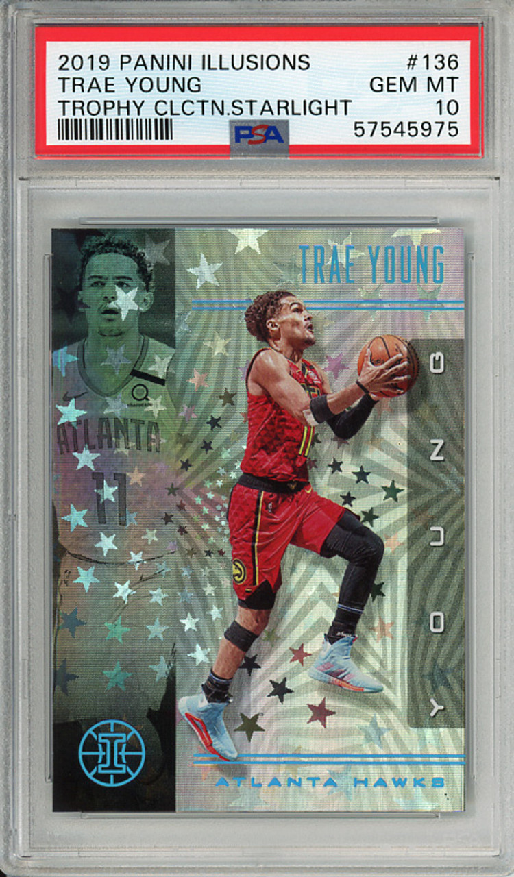 Trae Young 2019-20 Illusions #136 Trophy Collection Starlight PSA 10 Gem Mint (#57545975)
