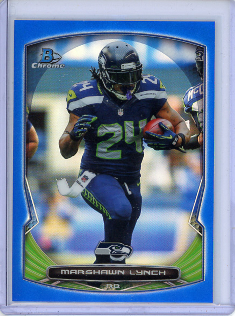 Marshawn Lynch 2014 Bowman Chrome #39 Blue Refractors (#034/199)