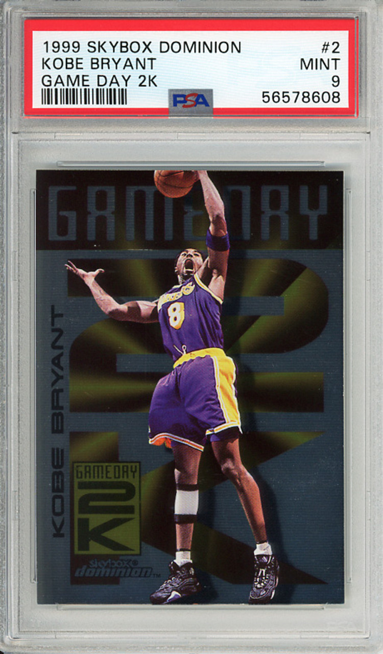 Kobe Bryant 1999-00 Skybox Dominion, Game Day 2K #GD2 PSA 9 Mint (#56578608)