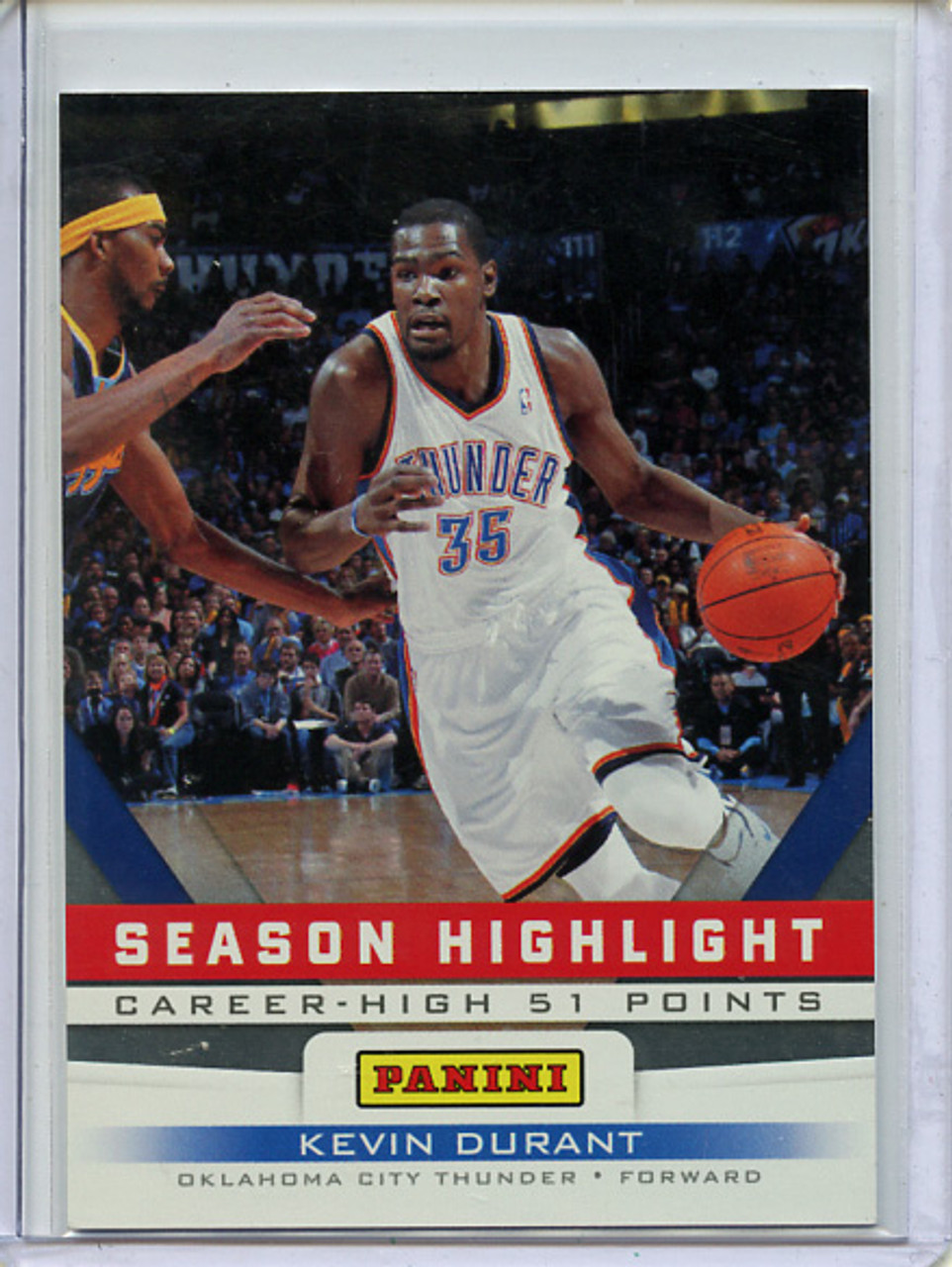 Kevin Durant 2012 Panini Father's Day, Season Highlight #3