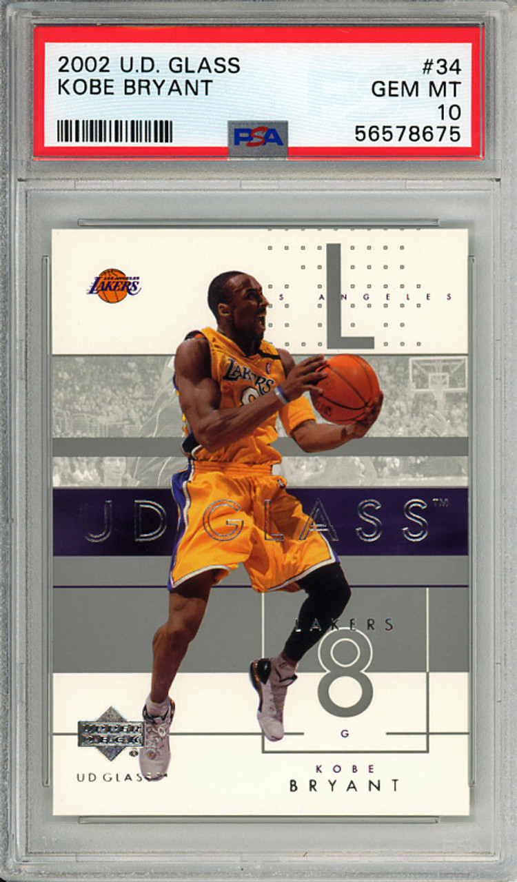 Kobe Bryant 2002-03 Glass #34 PSA 10 Gem Mint (#56578675)