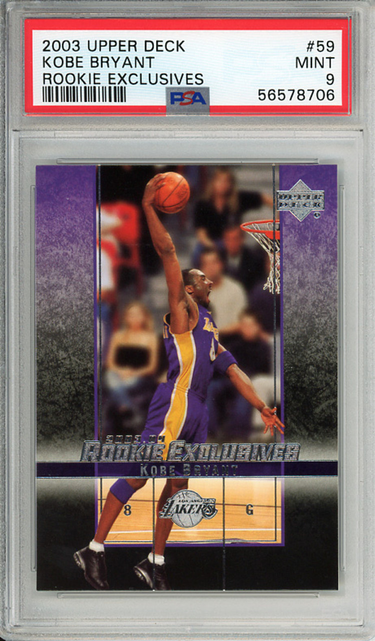 Kobe Bryant 2003-04 Rookie Exclusives #59 PSA 9 Mint (#56578706)