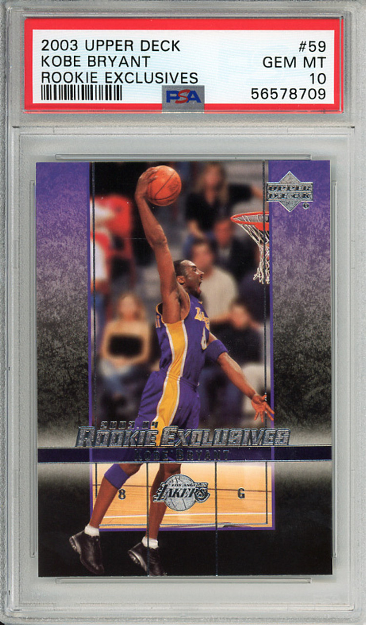 Kobe Bryant 2003-04 Rookie Exclusives #59 PSA 10 Gem Mint (#56578709)