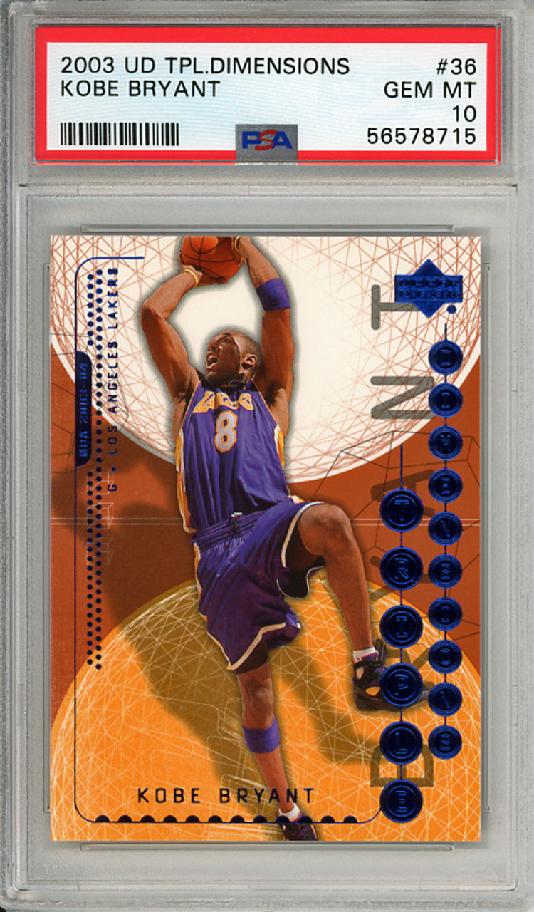 Kobe Bryant 2003-04 Triple Dimensions #36 PSA 10 Gem Mint (#56578715)