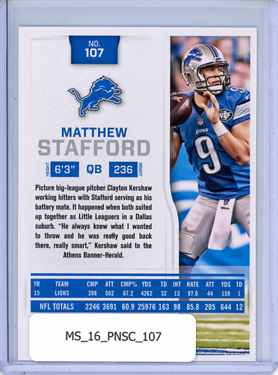 Matthew Stafford 2016 Score #107