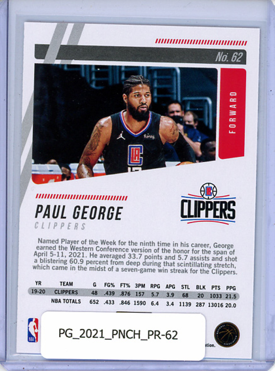 Paul George 2020-21 Chronicles, Prestige #62