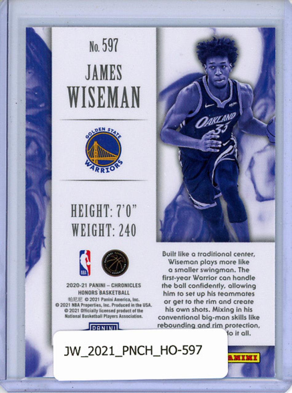 James Wiseman 2020-21 Chronicles, Honors #597