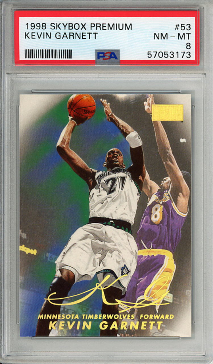 Kevin Garnett 1998-99 Skybox Premium #53 PSA 8 Near Mint-Mint (#57053173)