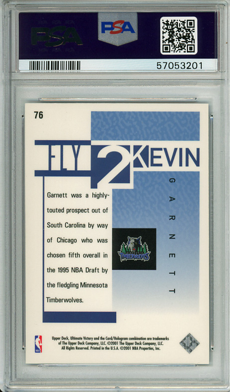 Kevin Garnett 2000-01 Ultimate Victory #76 PSA 9 Mint (#57053201)