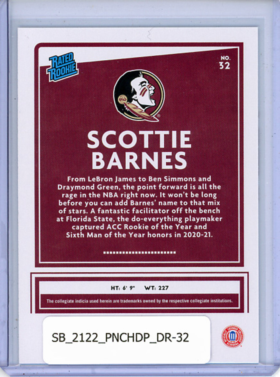 Scottie Barnes 2021-22 Chronicles Draft Picks, Donruss #32