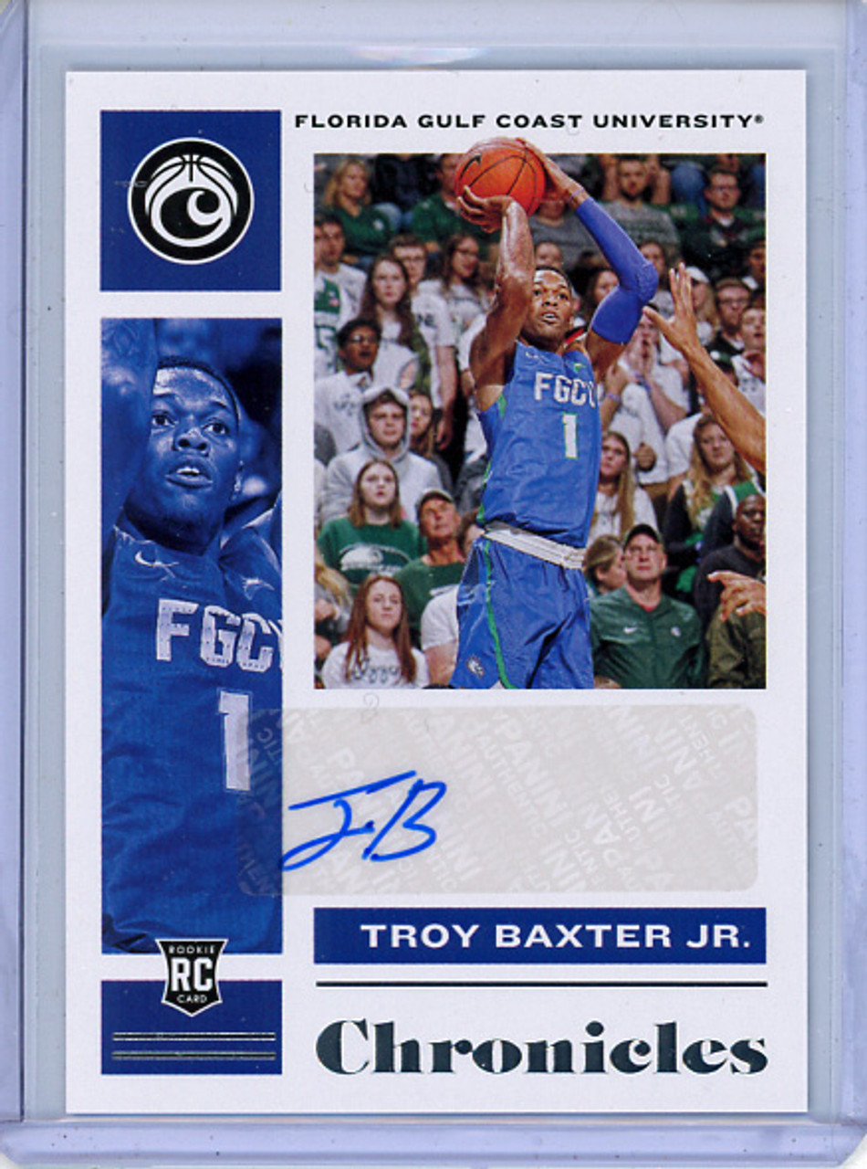 Troy Baxter Jr. 2021-22 Chronicles Draft Picks, Rookie Signatures #CR-TBJ (1)