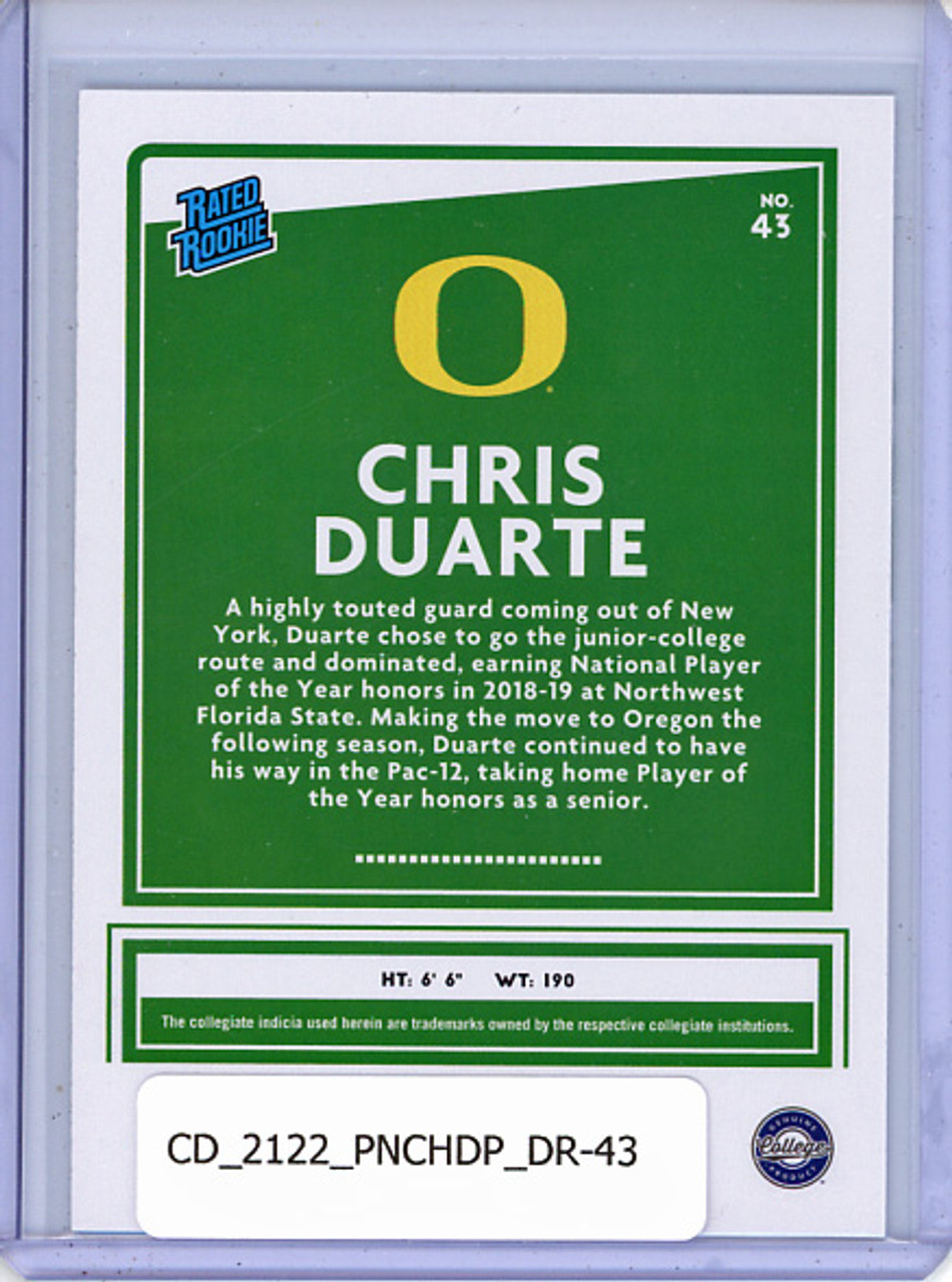 Chris Duarte 2021-22 Chronicles Draft Picks, Donruss #43