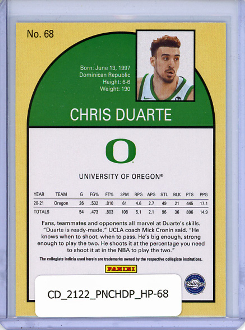Chris Duarte 2021-22 Chronicles Draft Picks, Hoops Retro #68