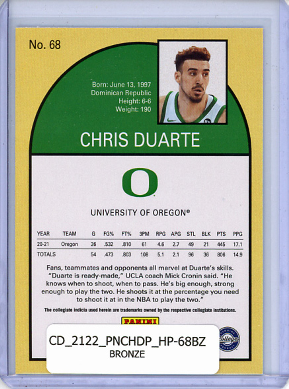 Chris Duarte 2021-22 Chronicles Draft Picks, Hoops Retro #68 Bronze