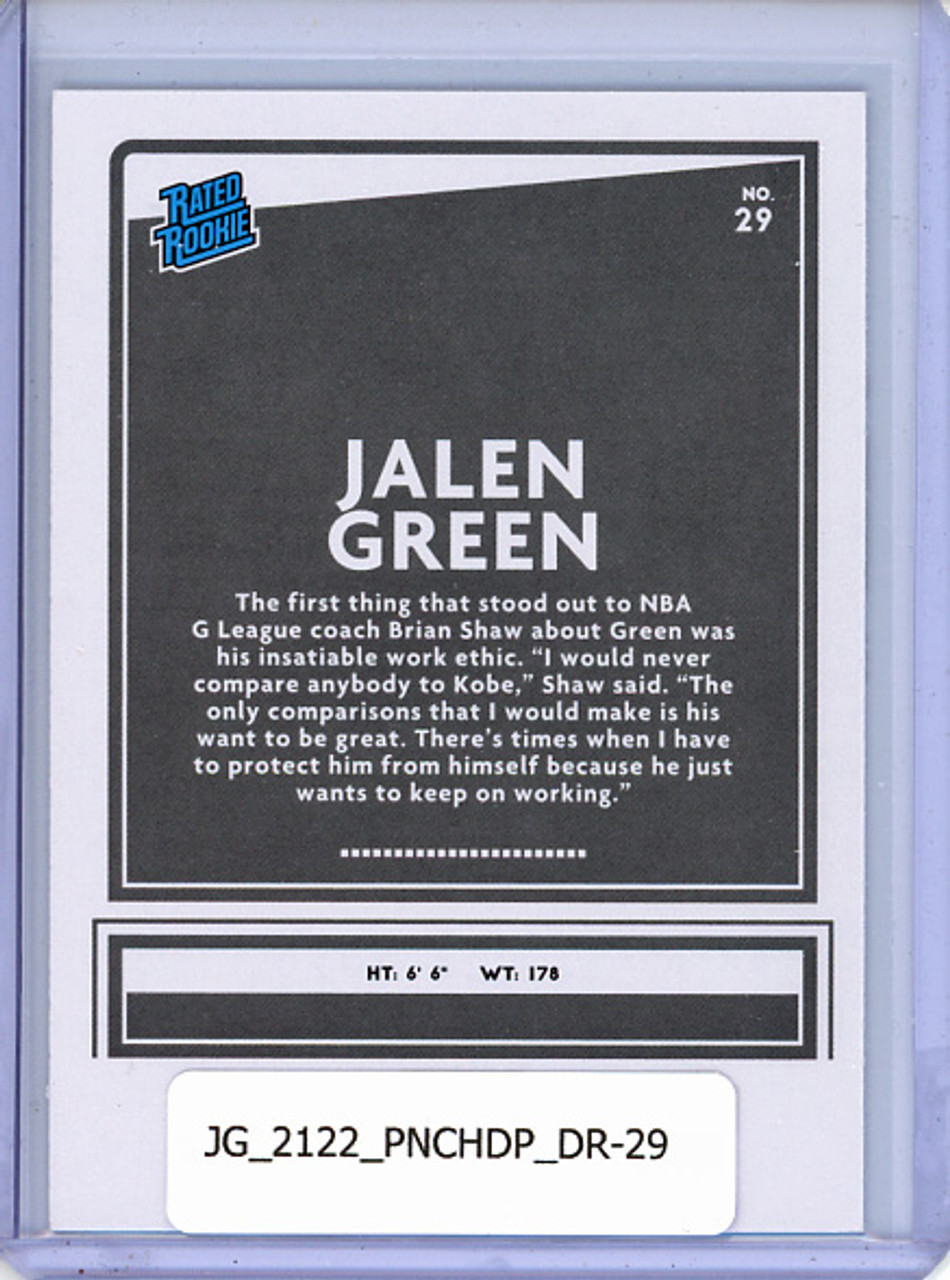 Jalen Green 2021-22 Chronicles Draft Picks, Donruss #29