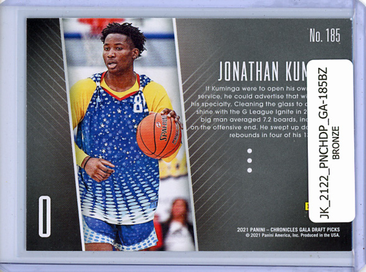 Jonathan Kuminga 2021-22 Chronicles Draft Picks, Gala #185 Bronze