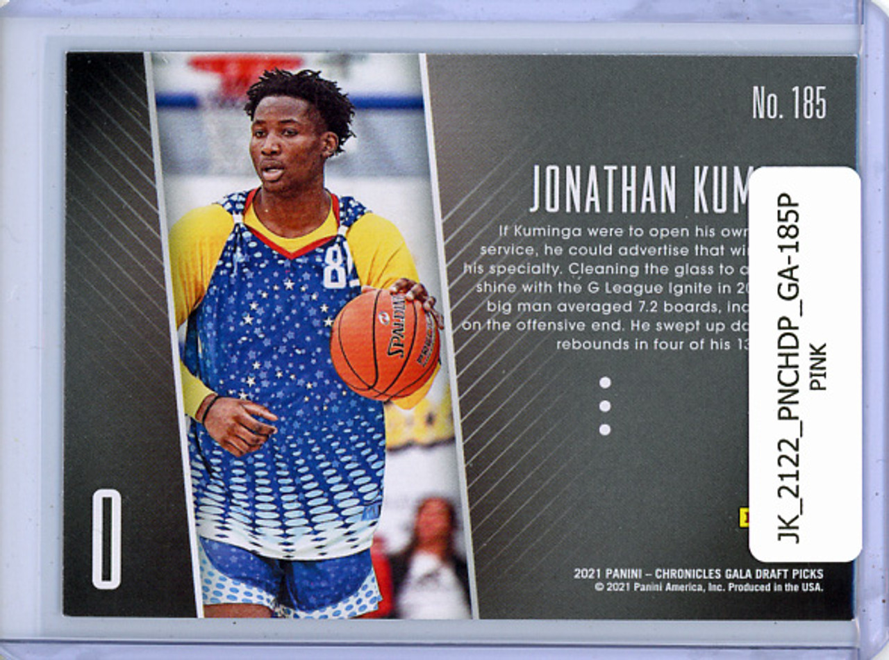 Jonathan Kuminga 2021-22 Chronicles Draft Picks, Gala #185 Pink