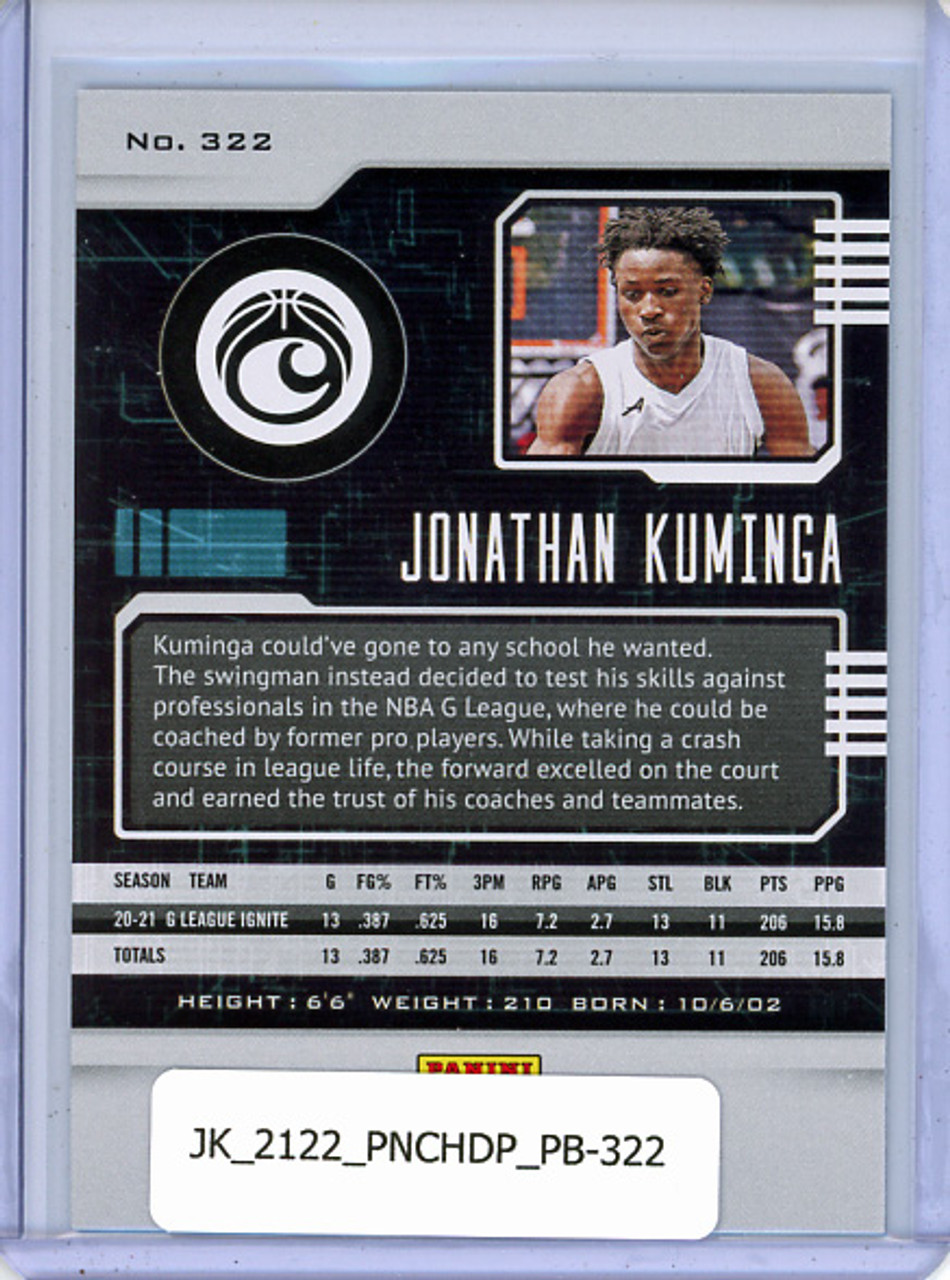 Jonathan Kuminga 2021-22 Chronicles Draft Picks, Playbook #322