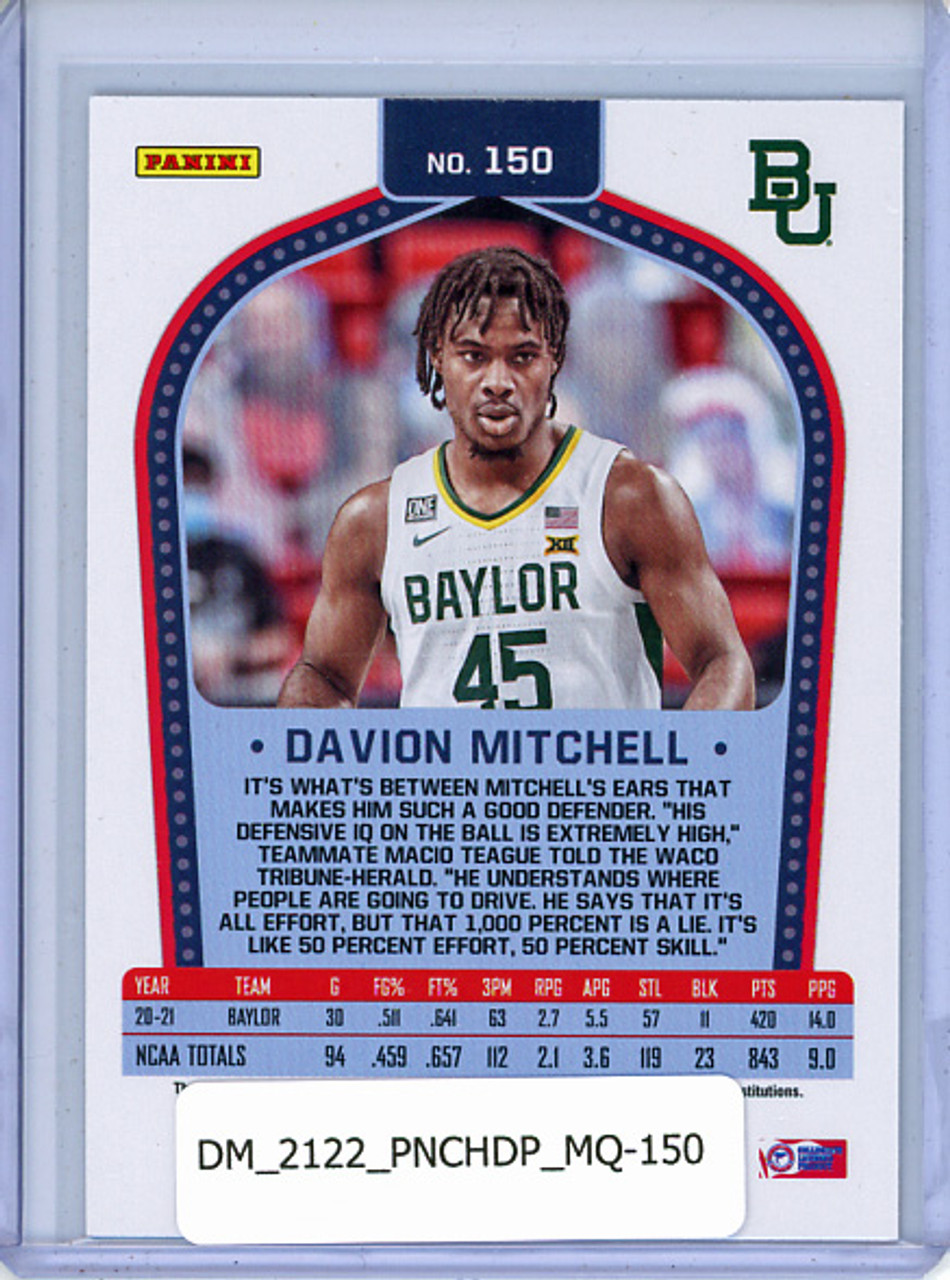 Davion Mitchell 2021-22 Chronicles Draft Picks, Marquee #150