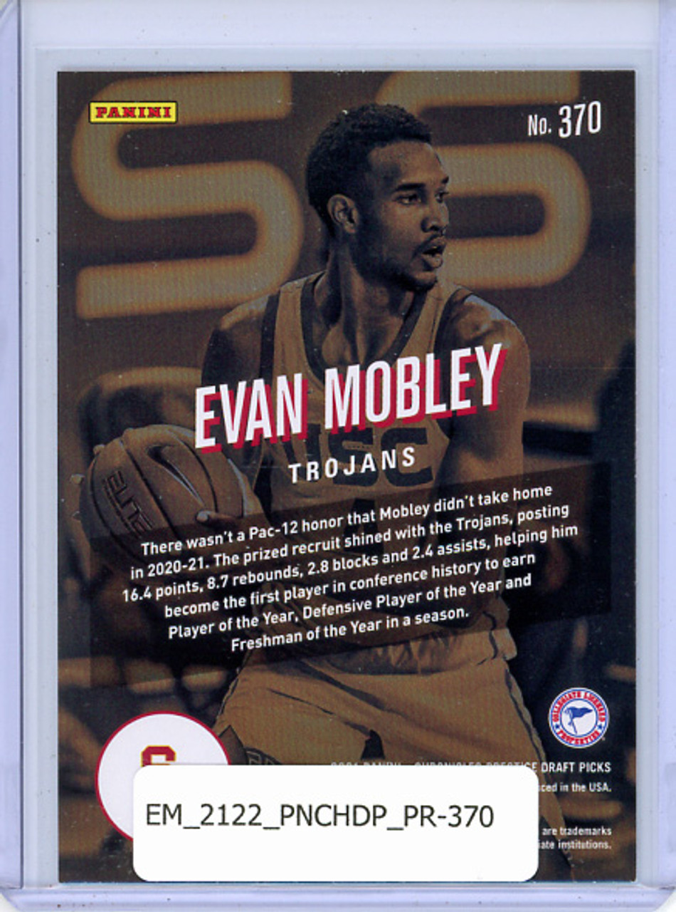 Evan Mobley 2021-22 Chronicles Draft Picks, Prestige #370
