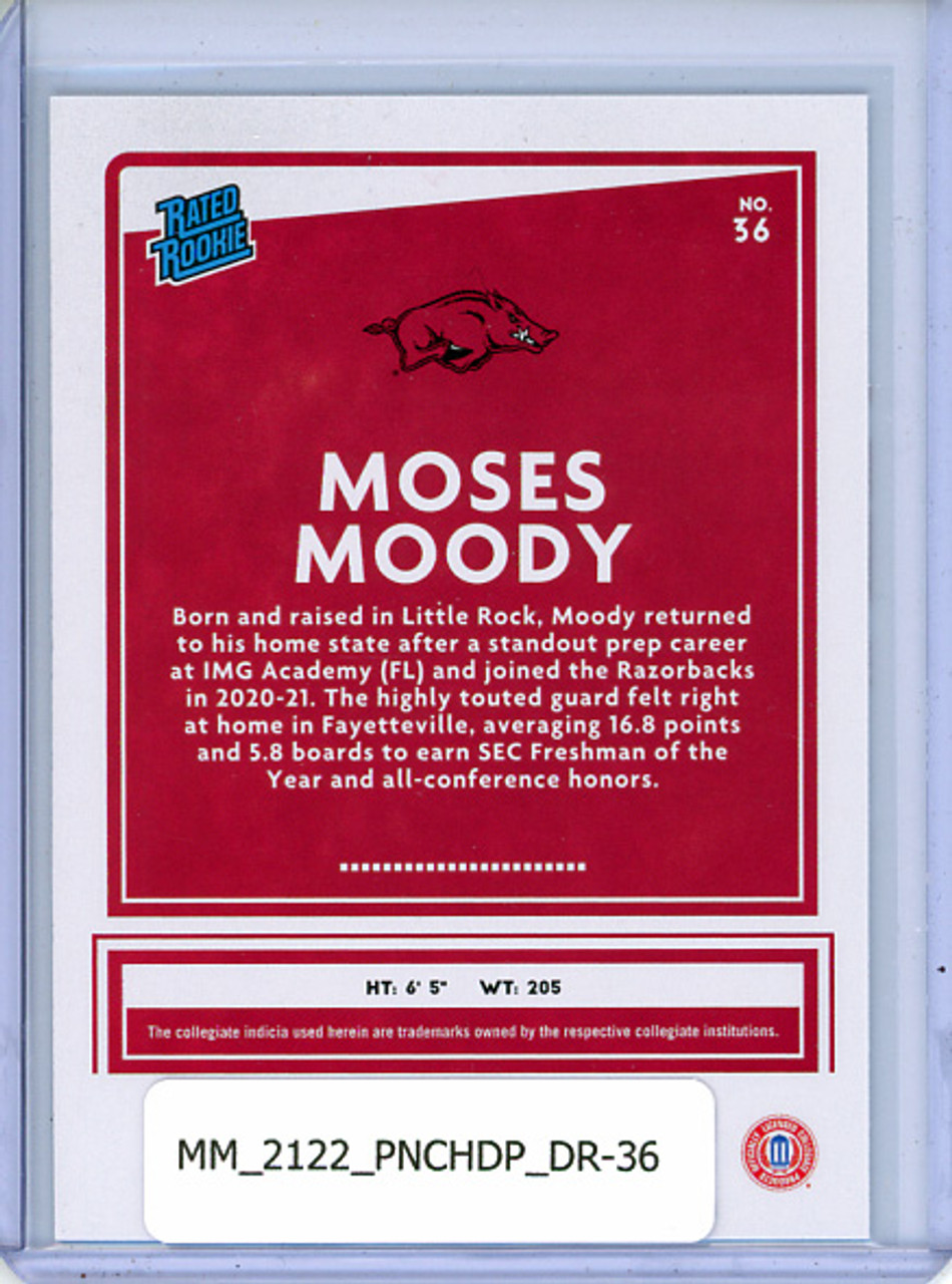 Moses Moody 2021-22 Chronicles Draft Picks, Donruss #36
