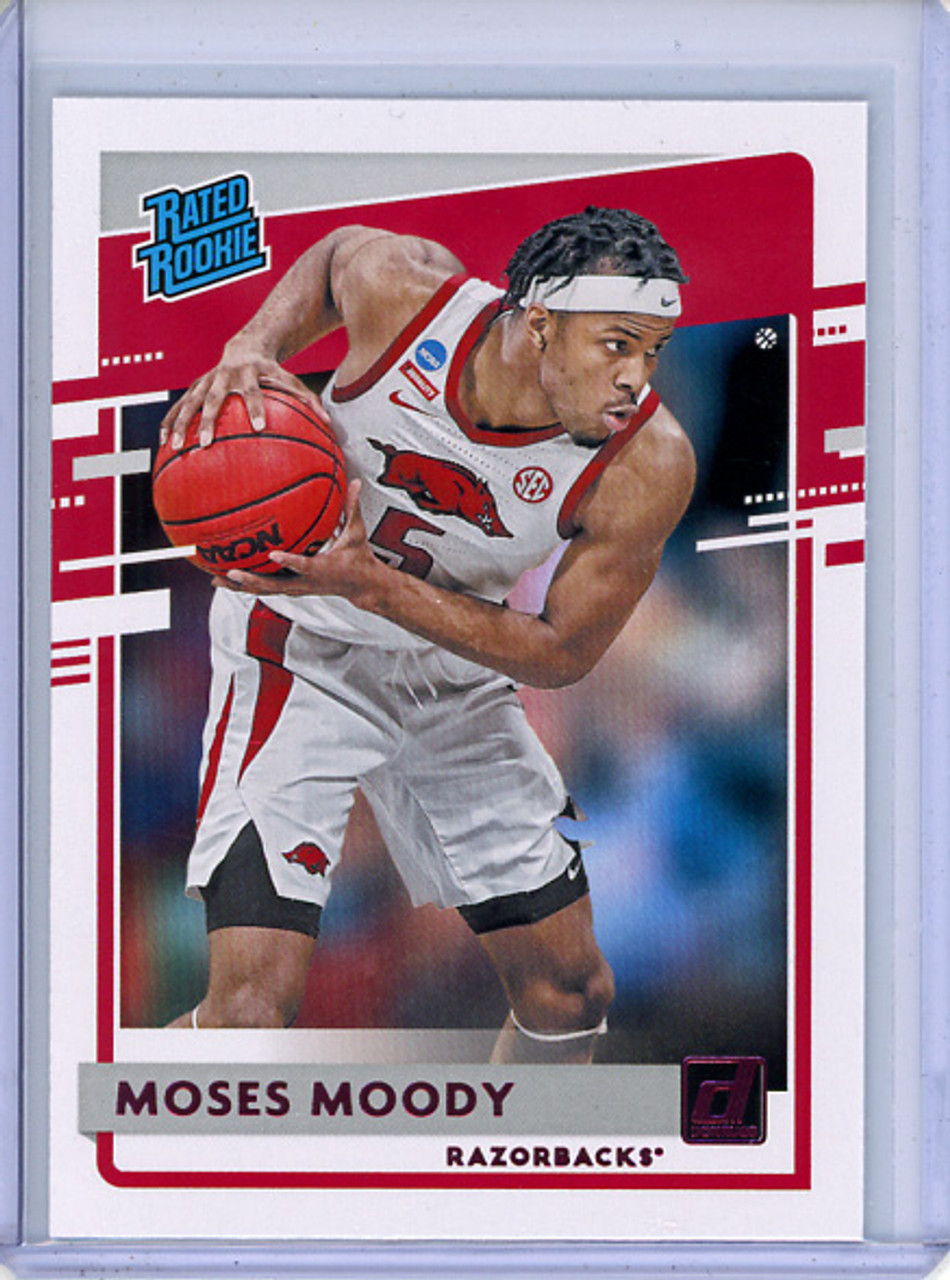 Moses Moody 2021-22 Chronicles Draft Picks, Donruss #36 Pink