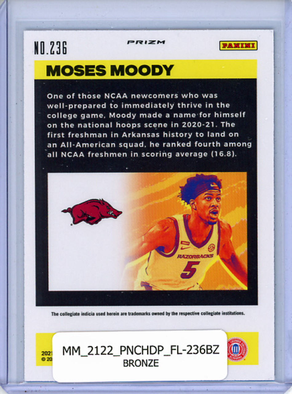 Moses Moody 2021-22 Chronicles Draft Picks, Flux #236 Bronze