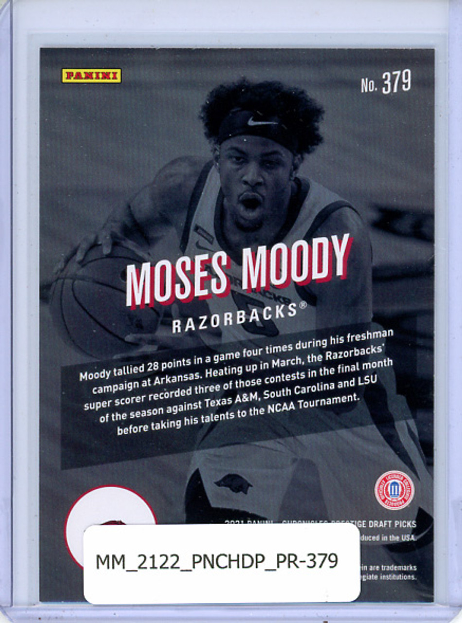 Moses Moody 2021-22 Chronicles Draft Picks, Prestige #379