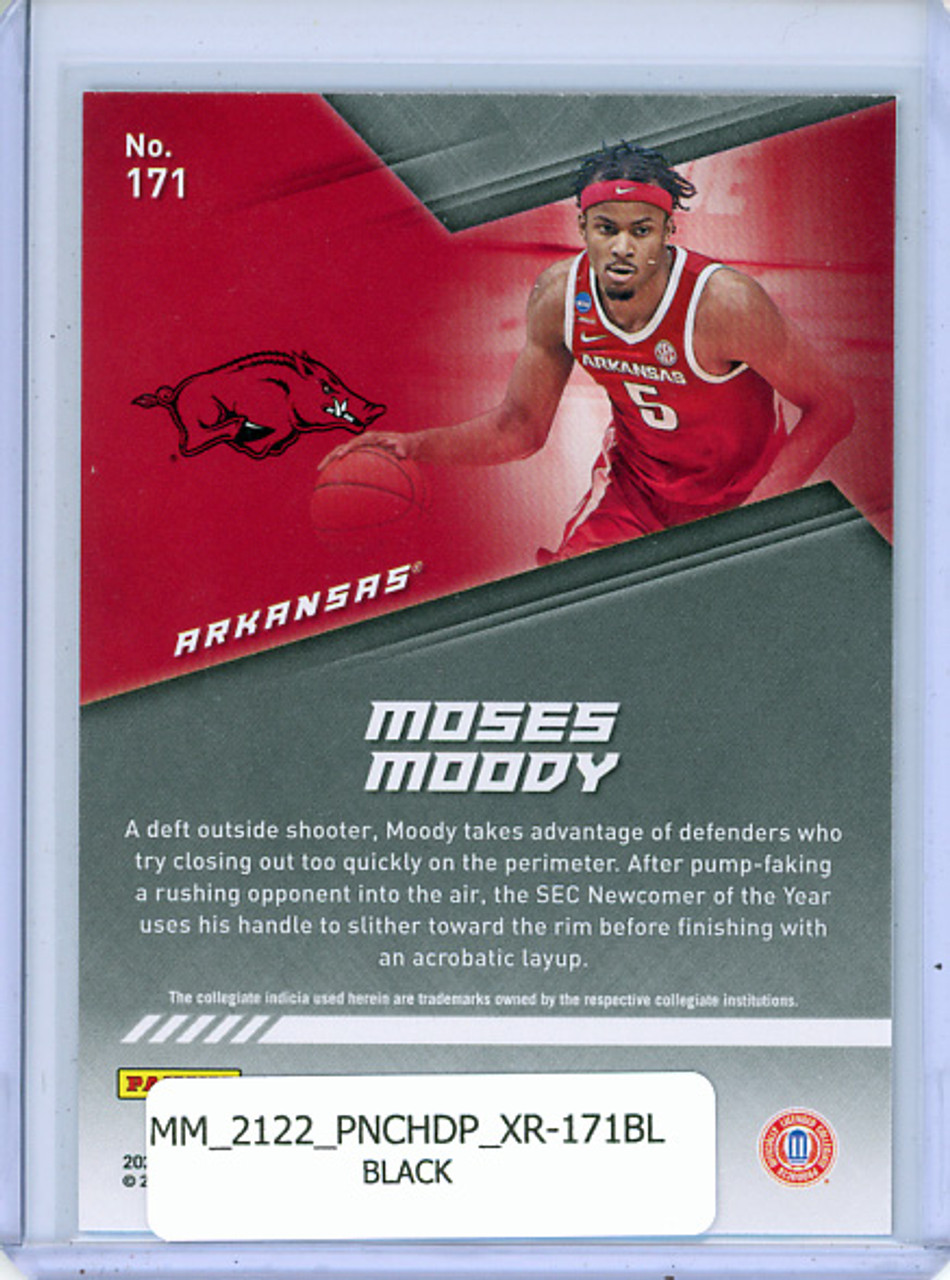 Moses Moody 2021-22 Chronicles Draft Picks, XR #171 Black