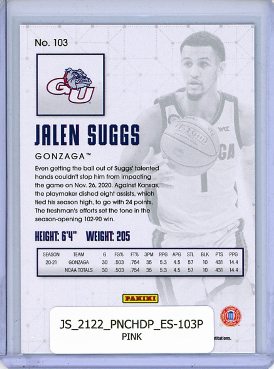 Jalen Suggs 2021-22 Chronicles Draft Picks, Essentials #103 Pink