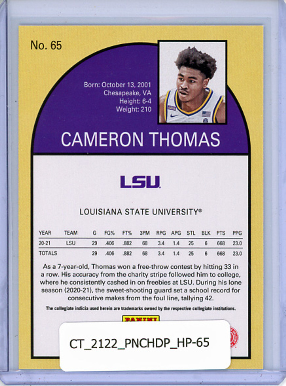 Cameron Thomas 2021-22 Chronicles Draft Picks, Hoops #65