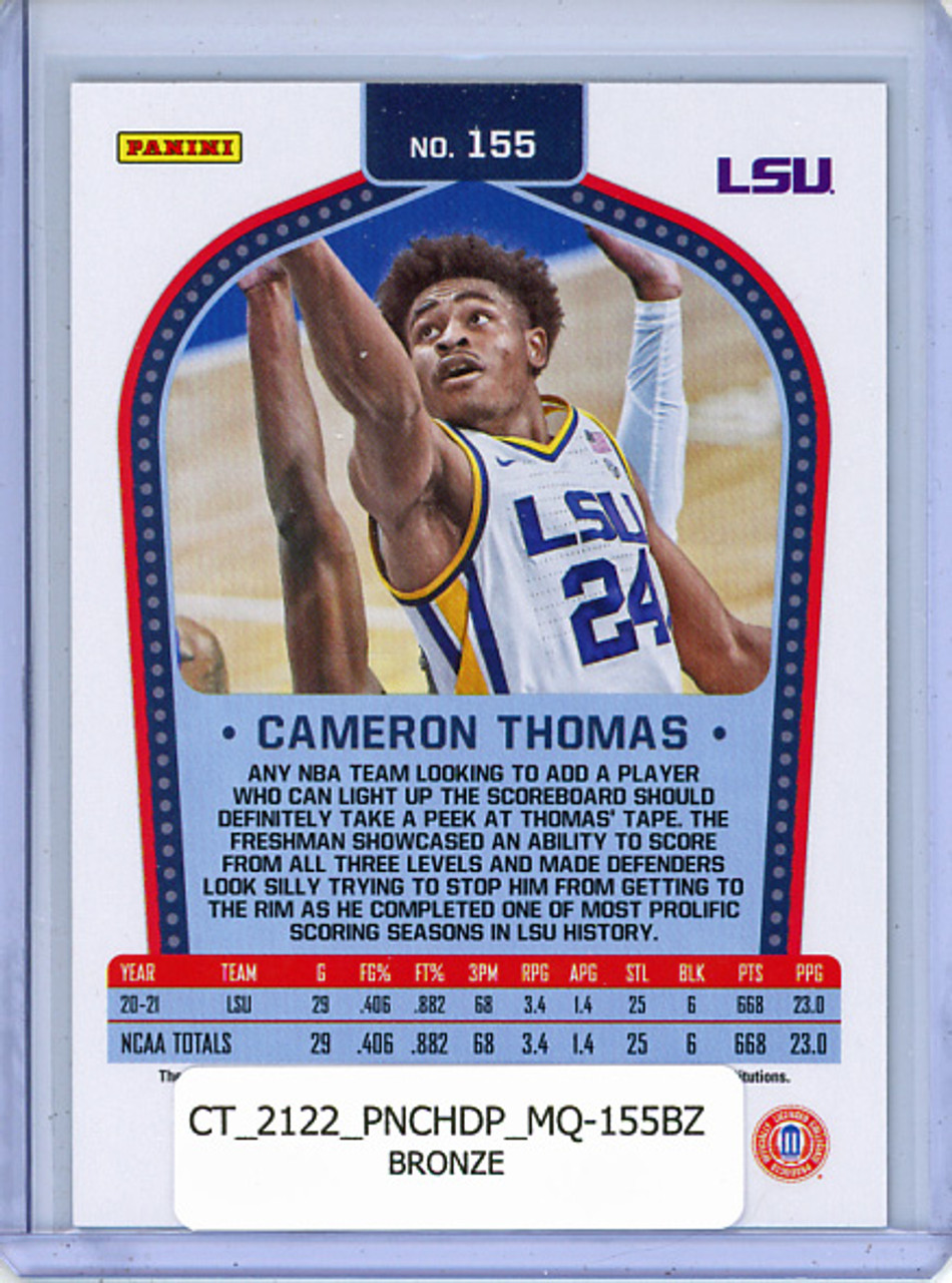 Cameron Thomas 2021-22 Chronicles Draft Picks, Marquee #155 Bronze