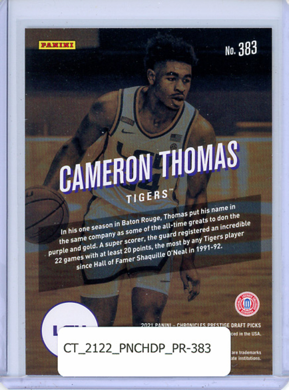 Cameron Thomas 2021-22 Chronicles Draft Picks, Prestige #383